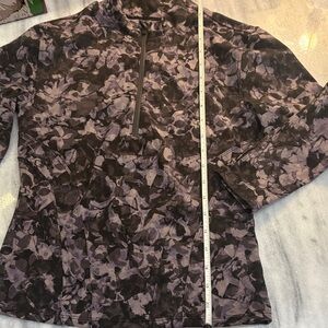 lululemon athletica Black and Purple Patterned Sweatshirt